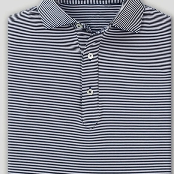 NWOT Turtleson Carter Stripe Performance Polo - Picture 2 of 4